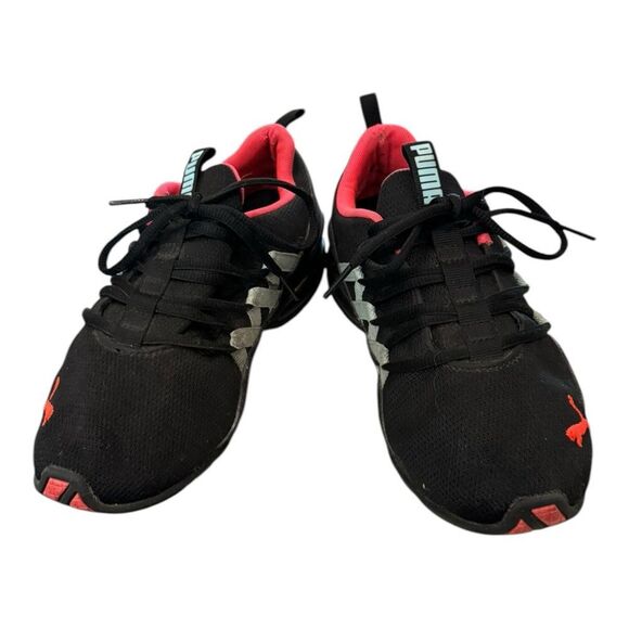 Puma Women's Riaze Prowl 'Black Ignite Pink Tennis Shoes Sneakers 7.5 - Picture 3 of 7